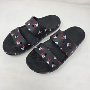 Crocs Disney Parks Exclusive Minnie Mouse Sandals Size Women 11 Men 9 Slip On